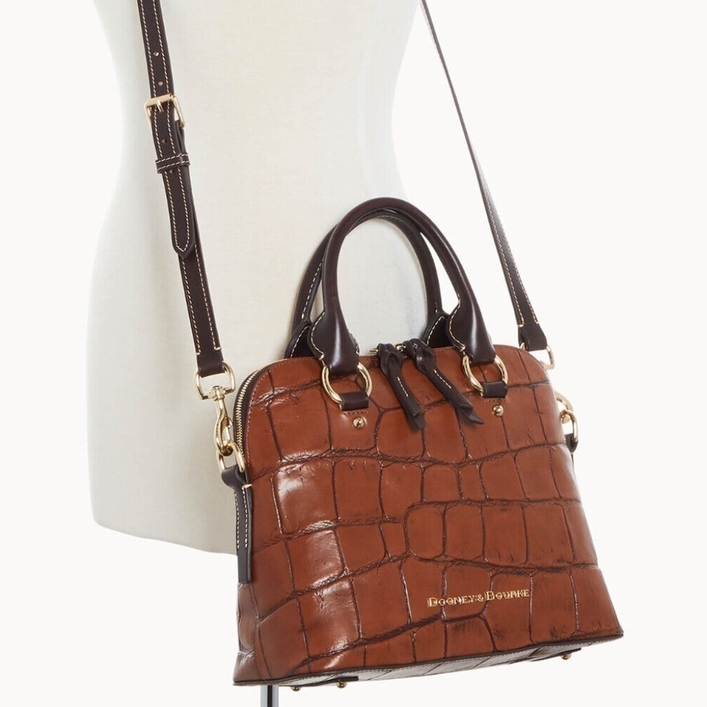 Dooney & Bourke Croc Satchel/Crossbody NWT